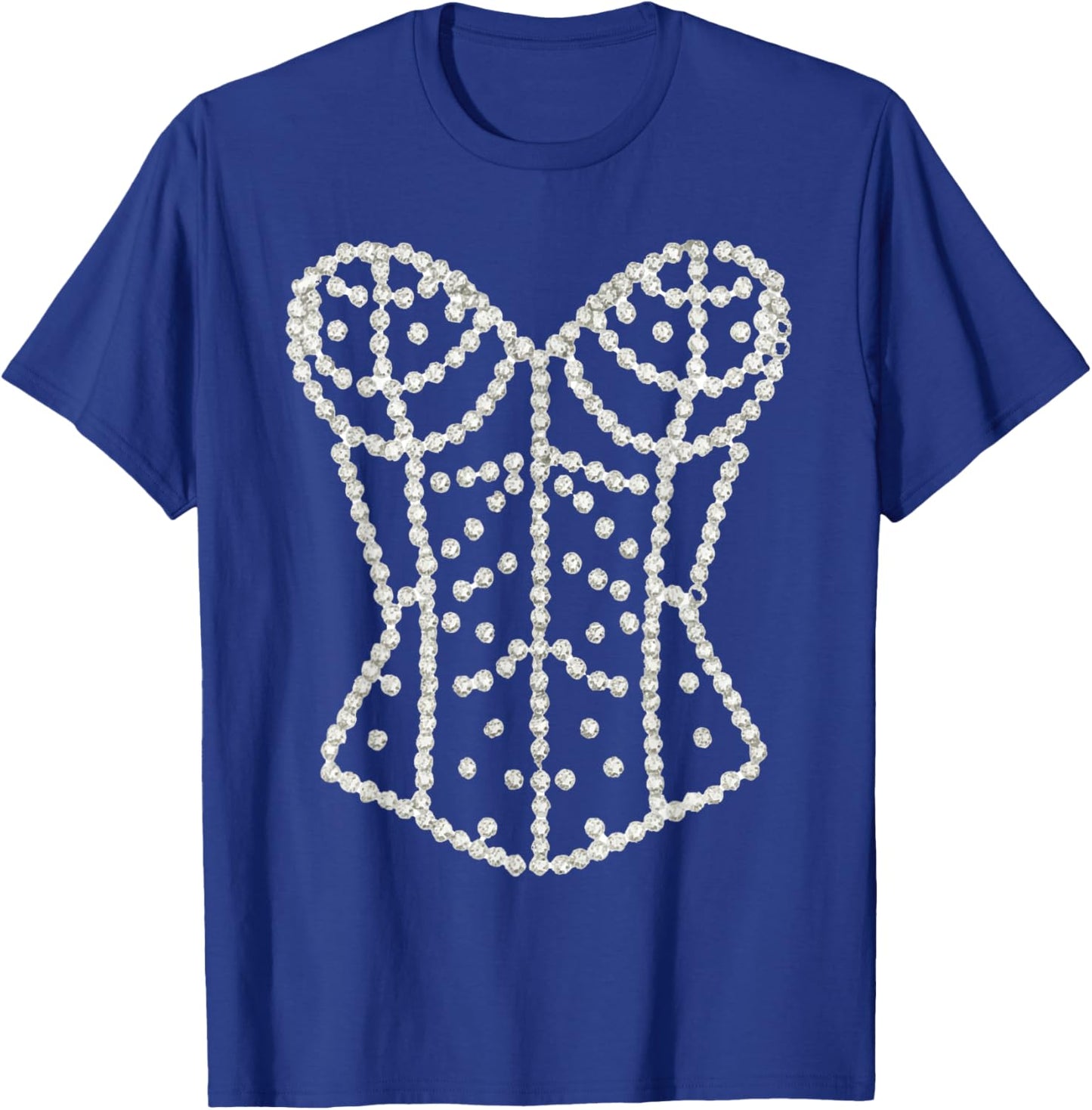 Corset Showgirl Inspired Retro Concert Outfit, Halloween T-Shirt - T-Shirt | Royal