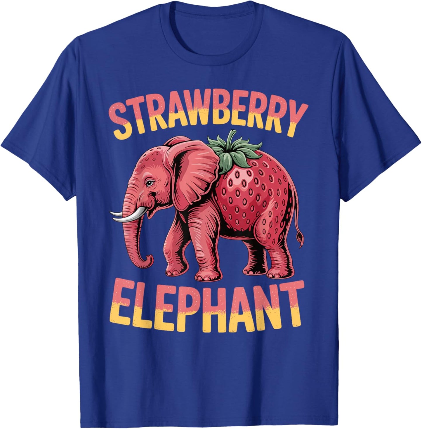 Strawberry Elephant Cute Meme Kids Italian Brainrot Girl Boy T-Shirt - T-Shirt | Royal