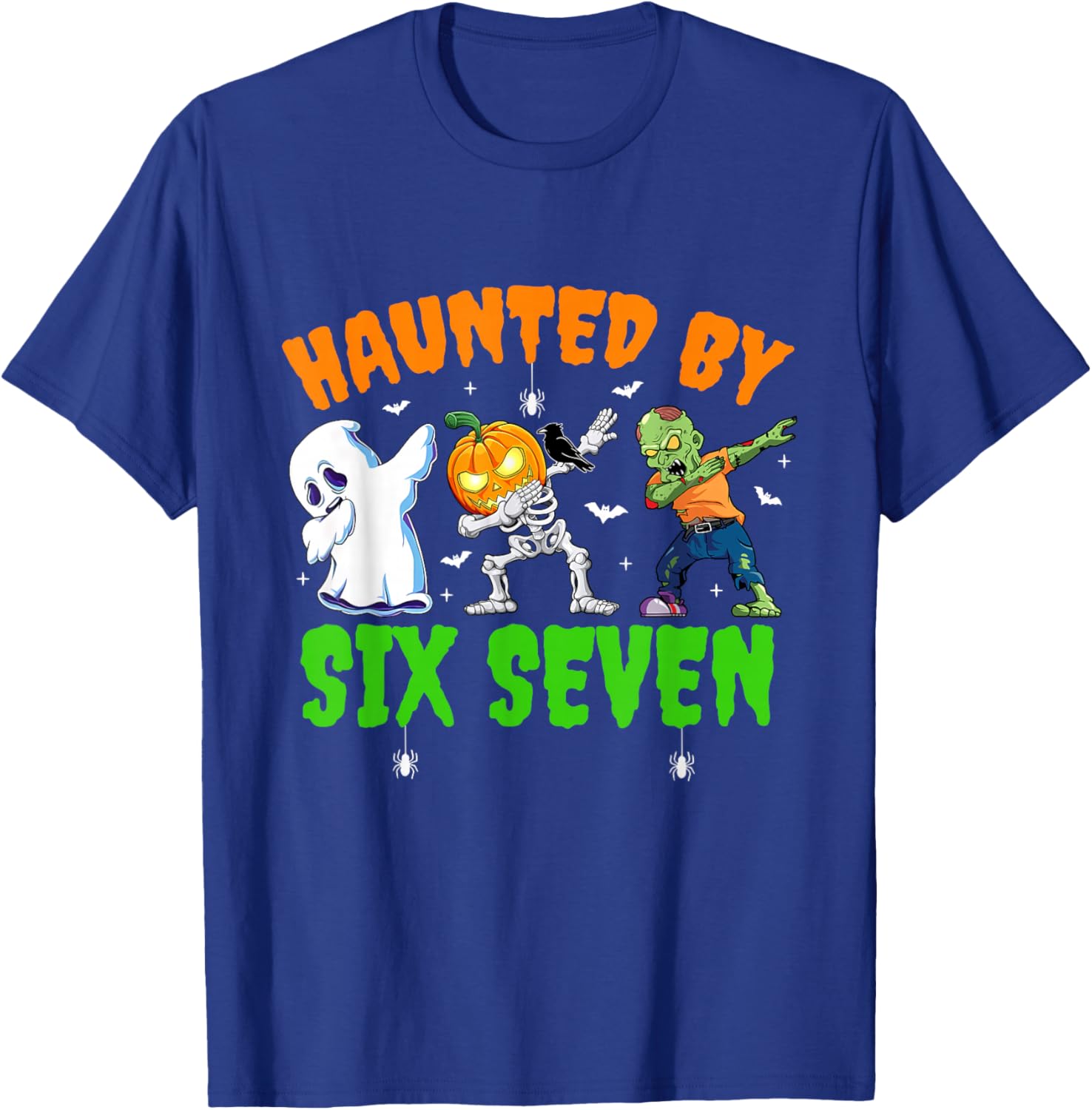 Haunted by Six Seven 67 Meme Dabbing Halloween Boys Toddlers T-Shirt - T-Shirt | Royal