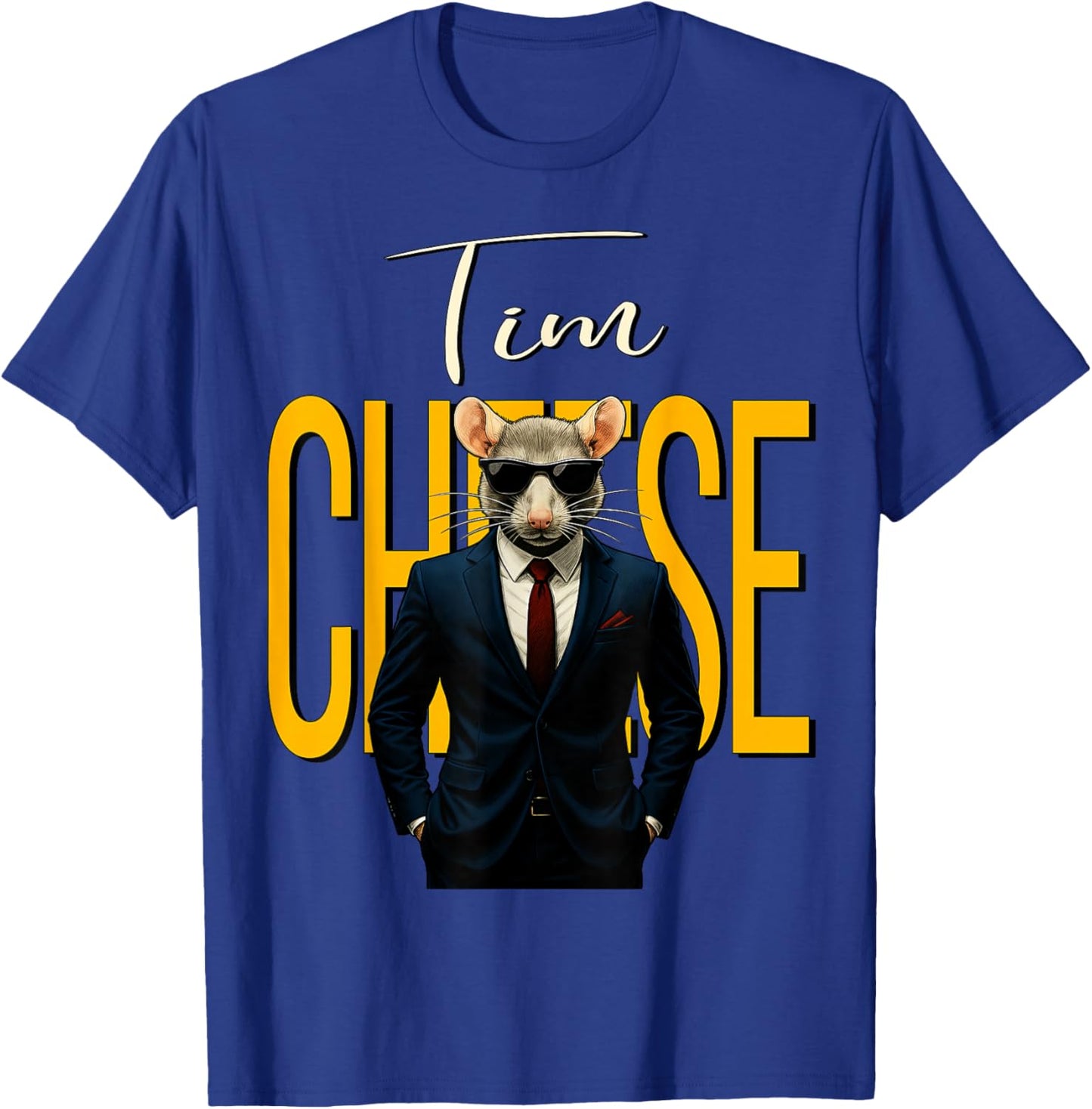 Tim Cheese - Funny Secret Agent Mouse Brainrot Kids Gaming T-Shirt - T-Shirt | Royal