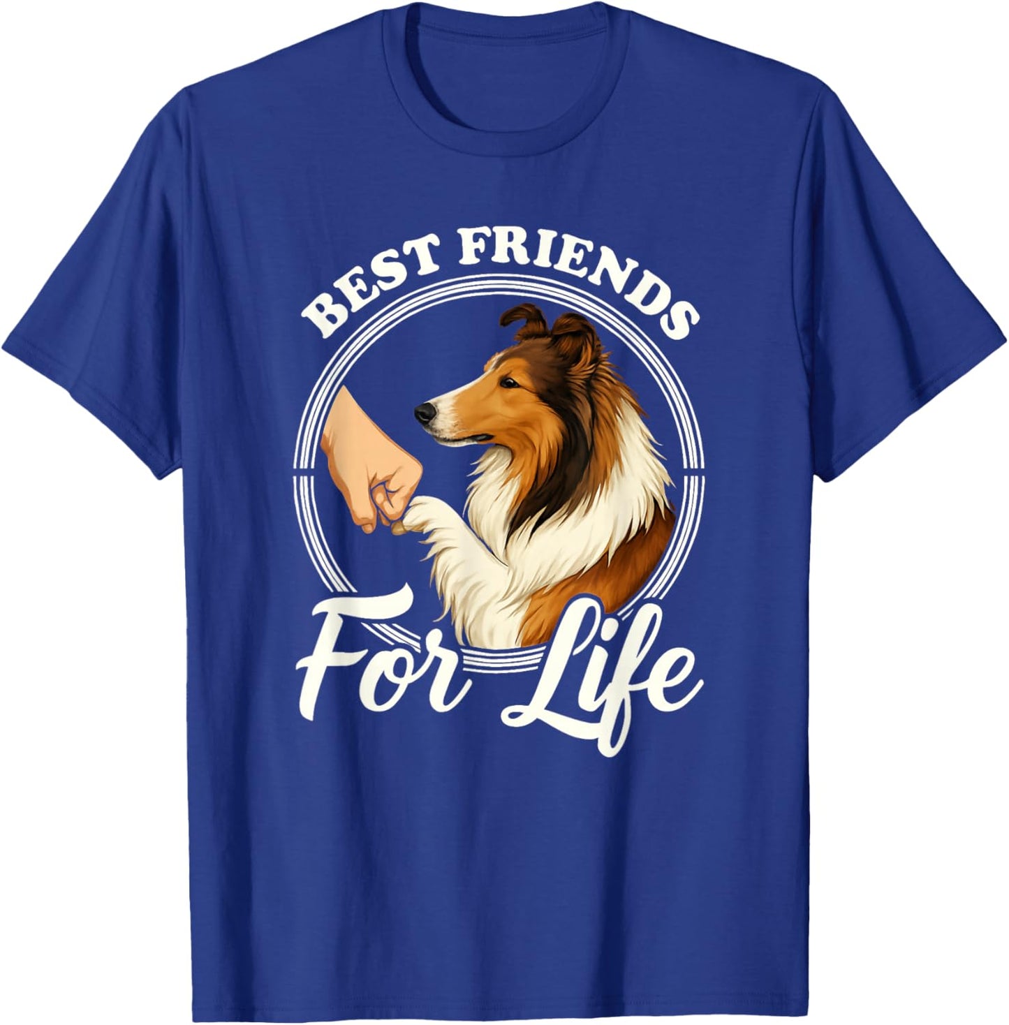 Rough Collie Dog Lover Design Beautiful Collie T-Shirt - T-Shirt | Royal