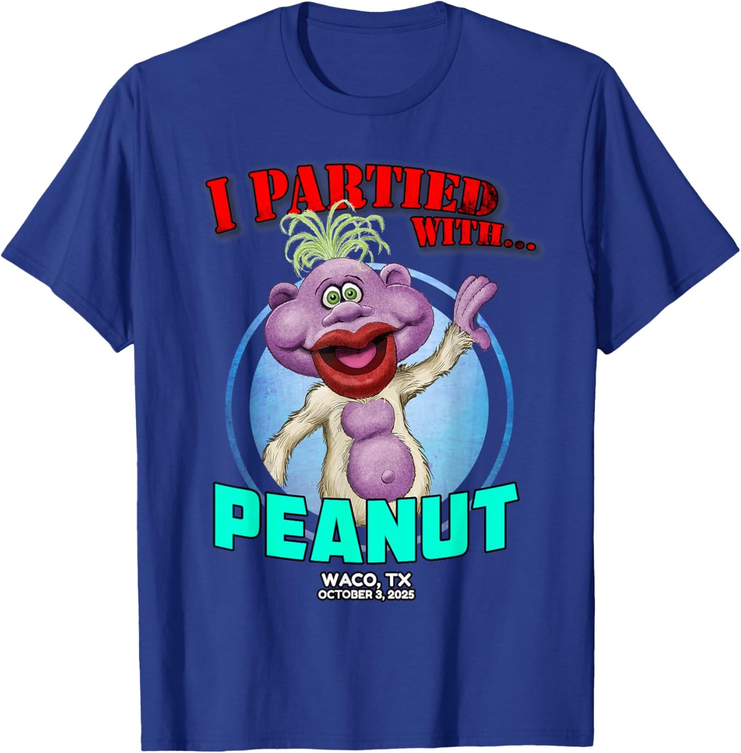 Peanut Waco, TX (2025) T-Shirt - T-Shirt | Royal