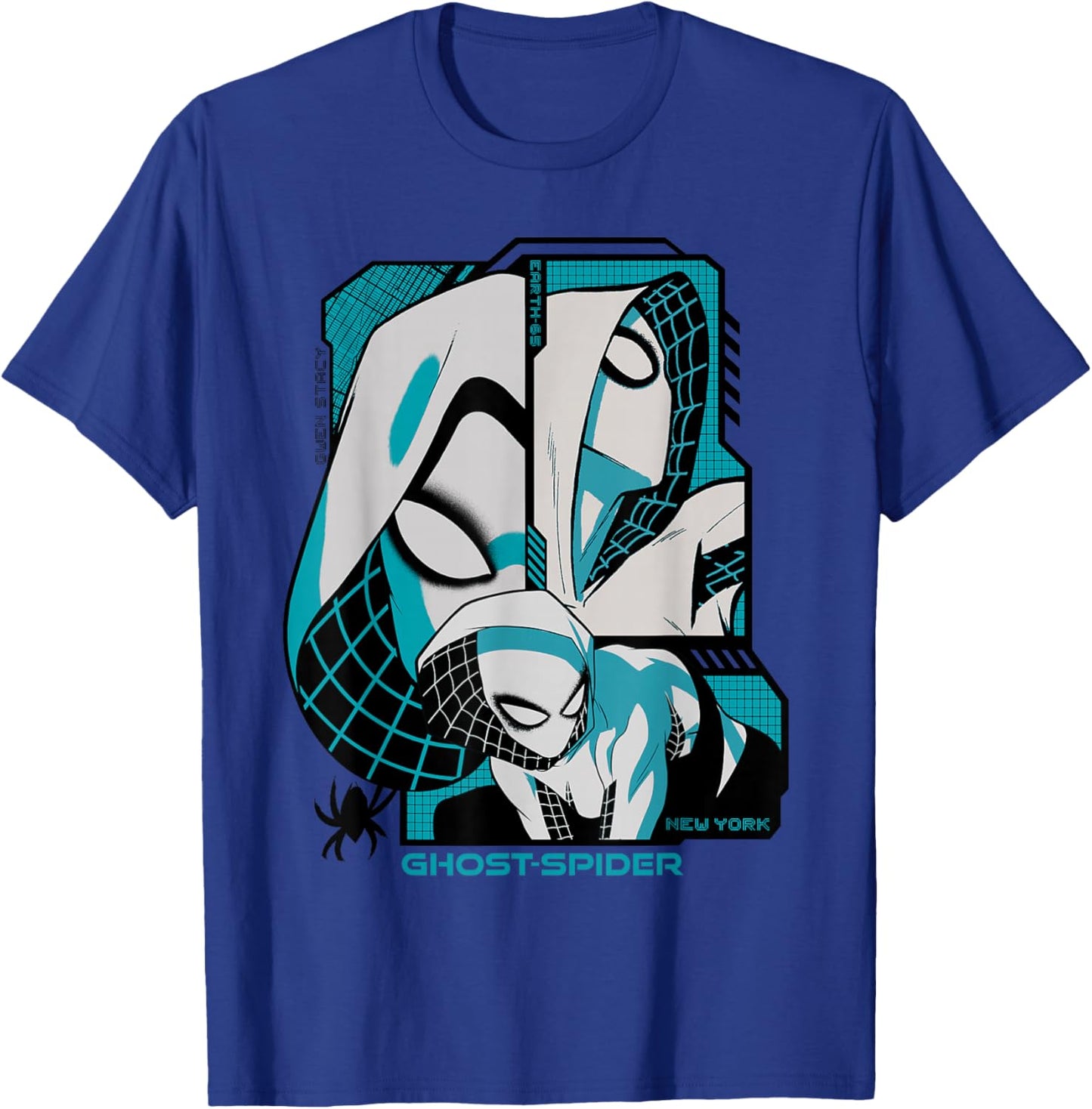 Marvel Super Heroes Ghost-Spider Gwen Stacy New York Trio T-Shirt - T-Shirt | Royal