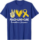 Peace Love Cure Endometriosis Awareness Endo Support T-Shirt - T-Shirt | Royal