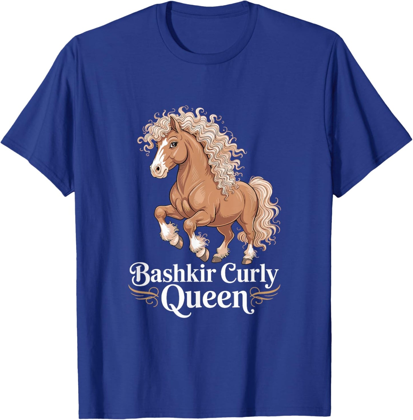Bashkir Curly Queen Horse Lover Equestrian T-Shirt - T-Shirt | Royal
