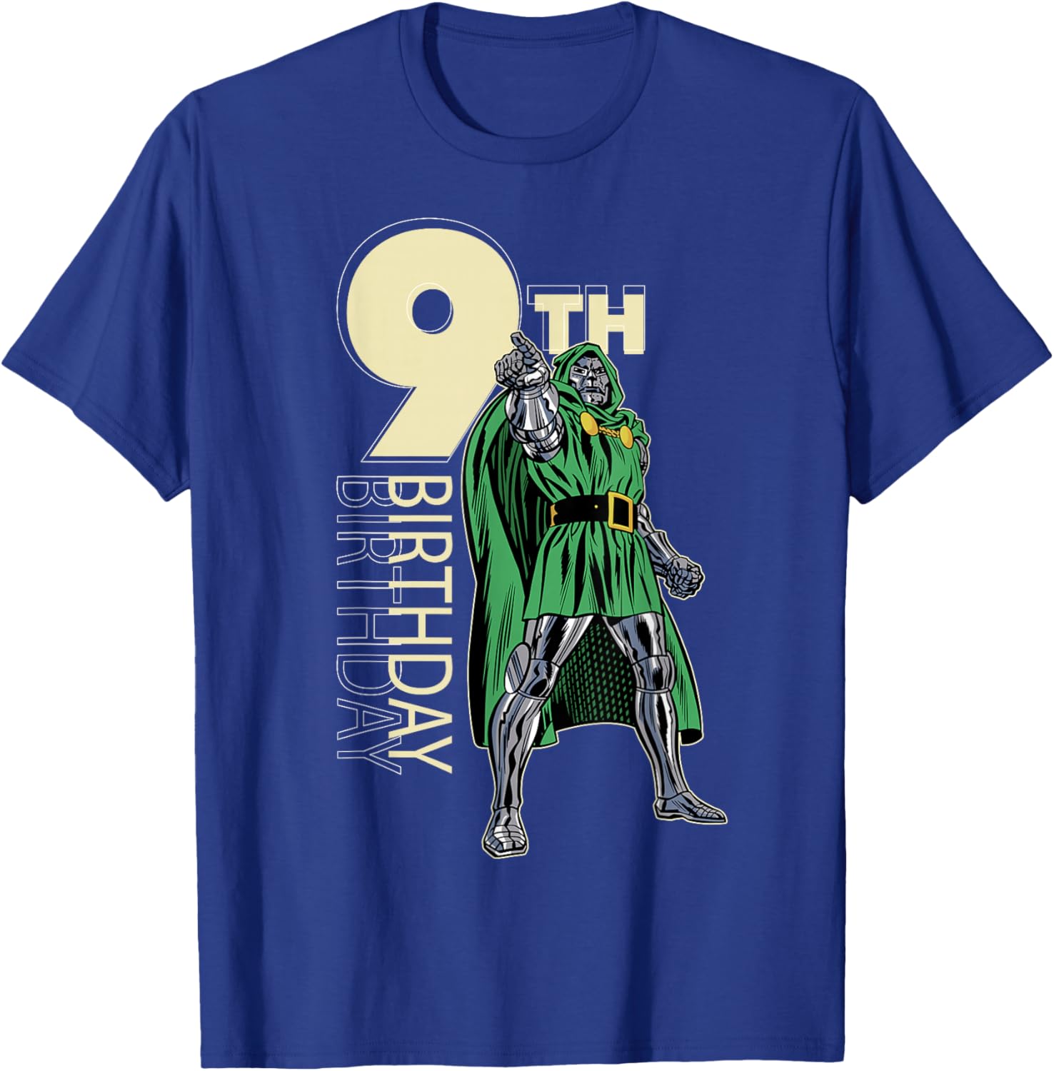 Marvel Comics Retro Dr. Doom 9th Birthday T-Shirt - T-Shirt | Royal