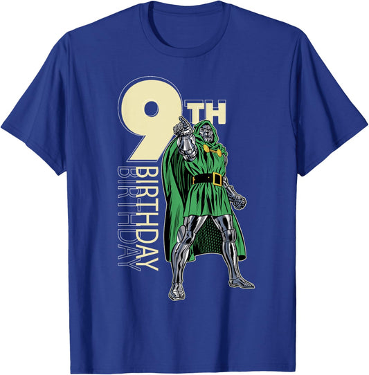 Marvel Comics Retro Dr. Doom 9th Birthday T-Shirt - T-Shirt | Royal