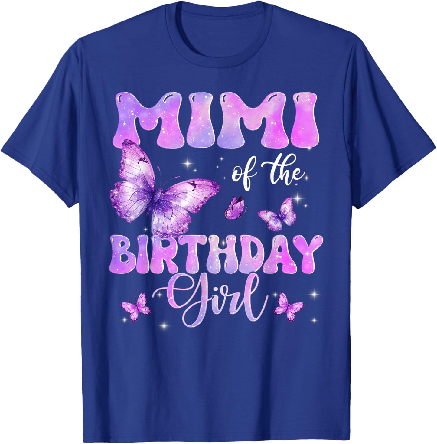Mimi of The Birthday Girl Butterfly Family Matching T-Shirt - T-Shirt | Royal
