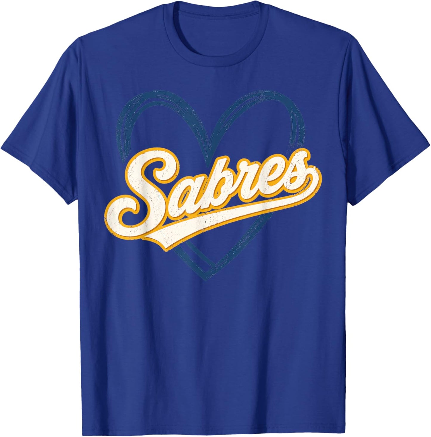 Sabres Name Retro Vintage Gift Women Boy Girl T-Shirt - T-Shirt | Royal