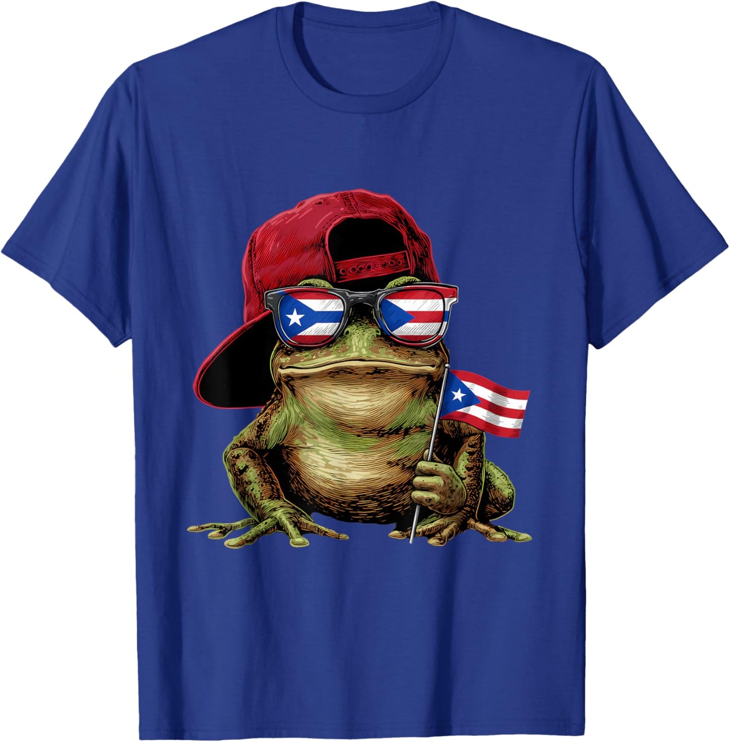 Coqui Frog Puerto Rico Flag Puerto Rican Taino Boricua T-Shirt - T-Shirt | Royal