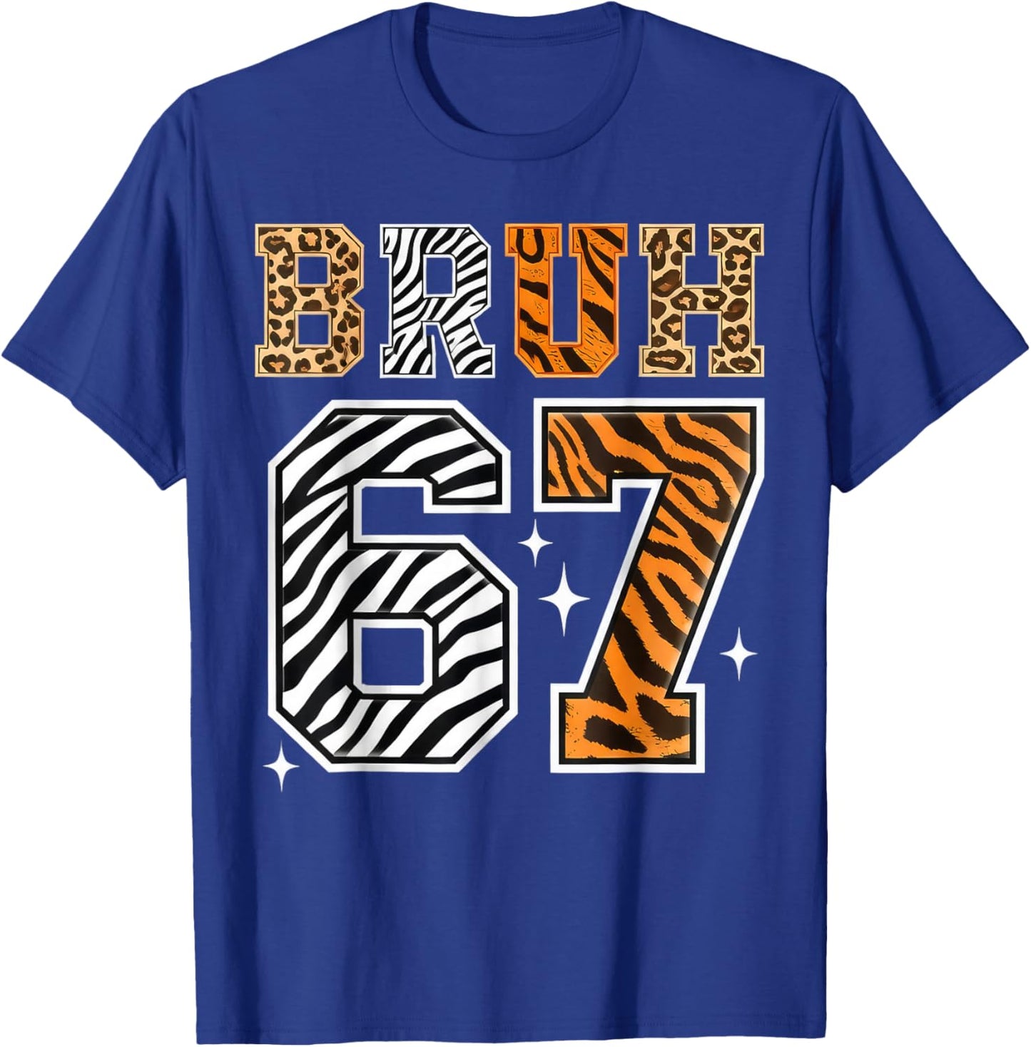 Bruh 67 Meme Safari Animals Wildlife Zookeeper Boy Kids T-Shirt - T-Shirt | Royal