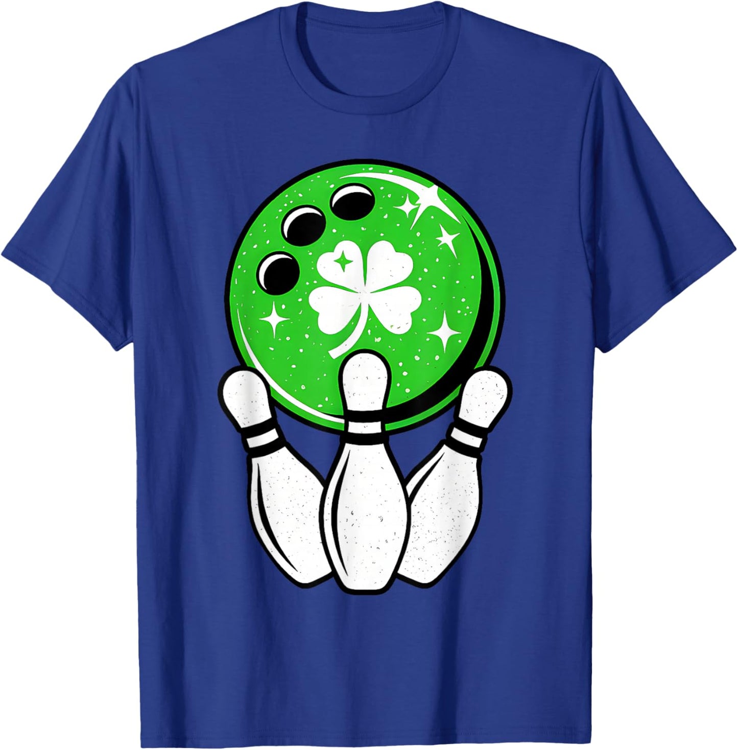 Bowling Shamrock Lucky Clover Irish St Patrick's Day Boys T-Shirt - T-Shirt | Royal