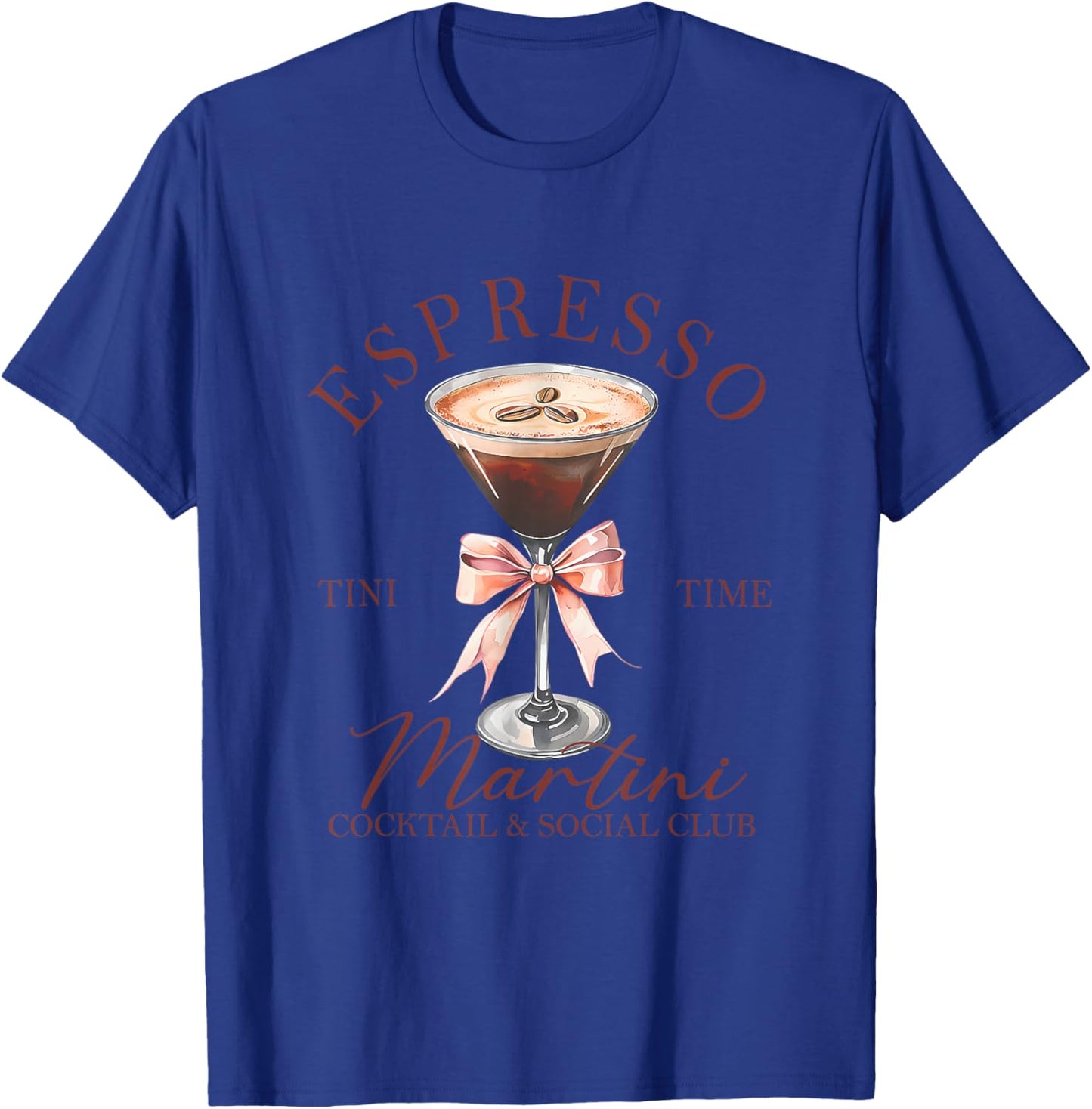 Espresso Martini Social Club Drinking Cocktail T-Shirt - T-Shirt | Royal