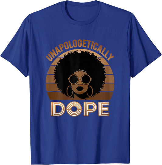 Black History Women Juneteenth Melanin Pride T-Shirt - T-Shirt | Royal