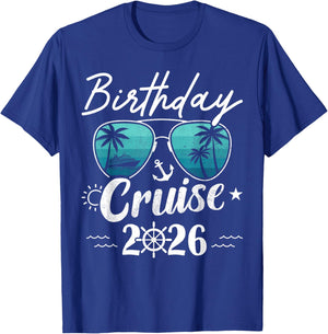 Birthday Cruise 2026 T-Shirt - T-Shirt | Royal