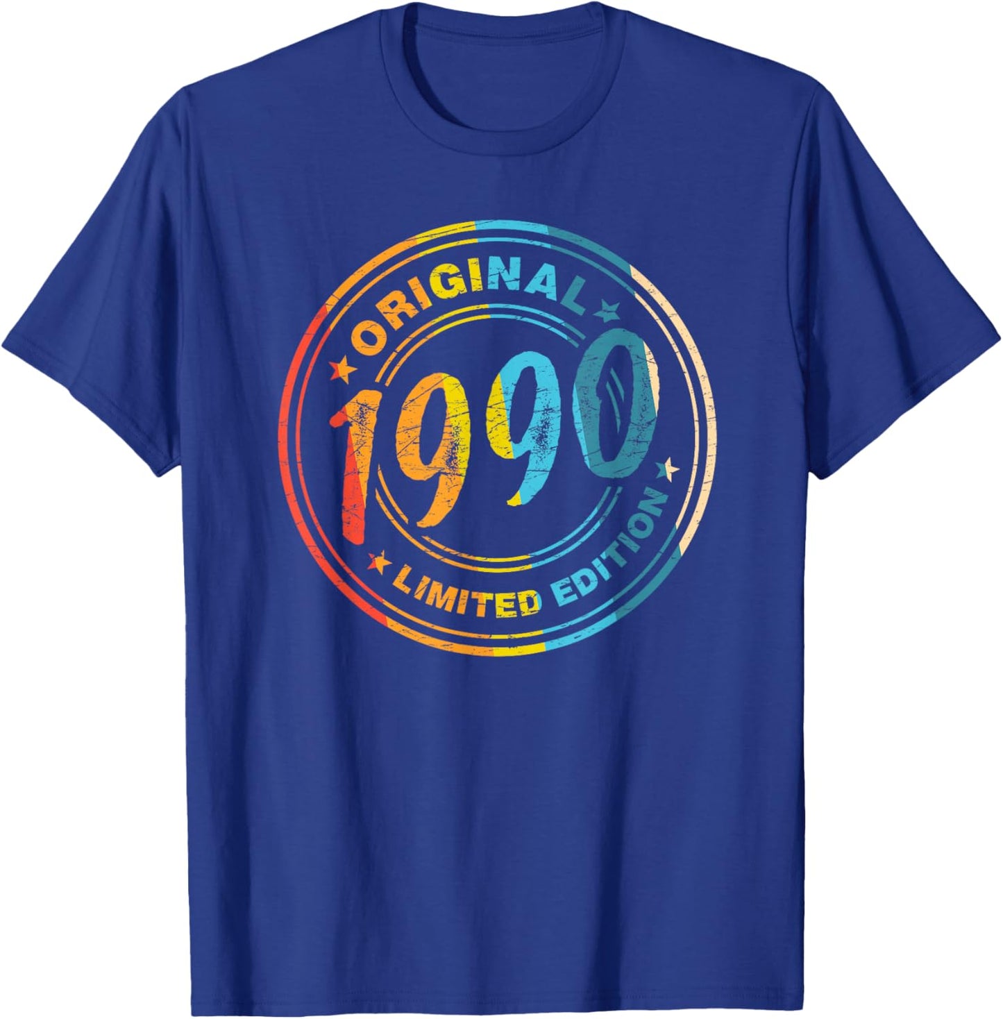 36th Birthday Retro Vintage 1990 Men Women T-Shirt - T-Shirt | Royal