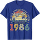 40 Year Old Awesome March 1986 Vintage 40th Birthday Men Him T-Shirt - T-Shirt | Royal