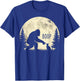 Fun Hand Boop Nose Bigfoot Cat Under Full Moon Night Lovers T-Shirt - T-Shirt | Royal