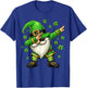 Dabbing Gnome Shamrock St Patricks Day Gnome Men Women Kids T-Shirt - T-Shirt | Royal