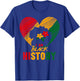 Black History Month African Pride Heart Love Melanin Women T-Shirt - T-Shirt | Royal