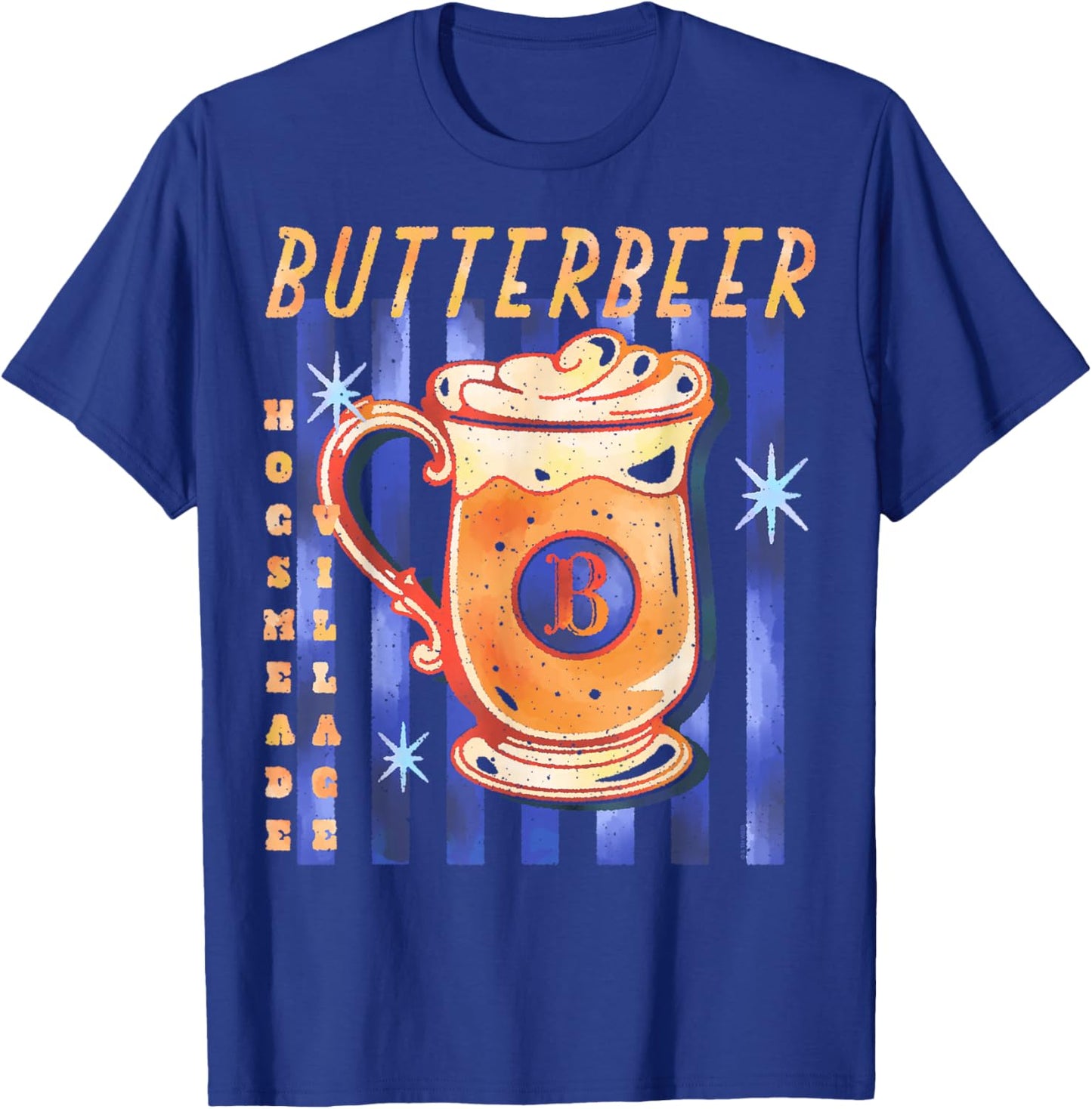 Harry Potter Butterbeer Hogsmeade Village Watercolor Art T-Shirt - T-Shirt | Royal