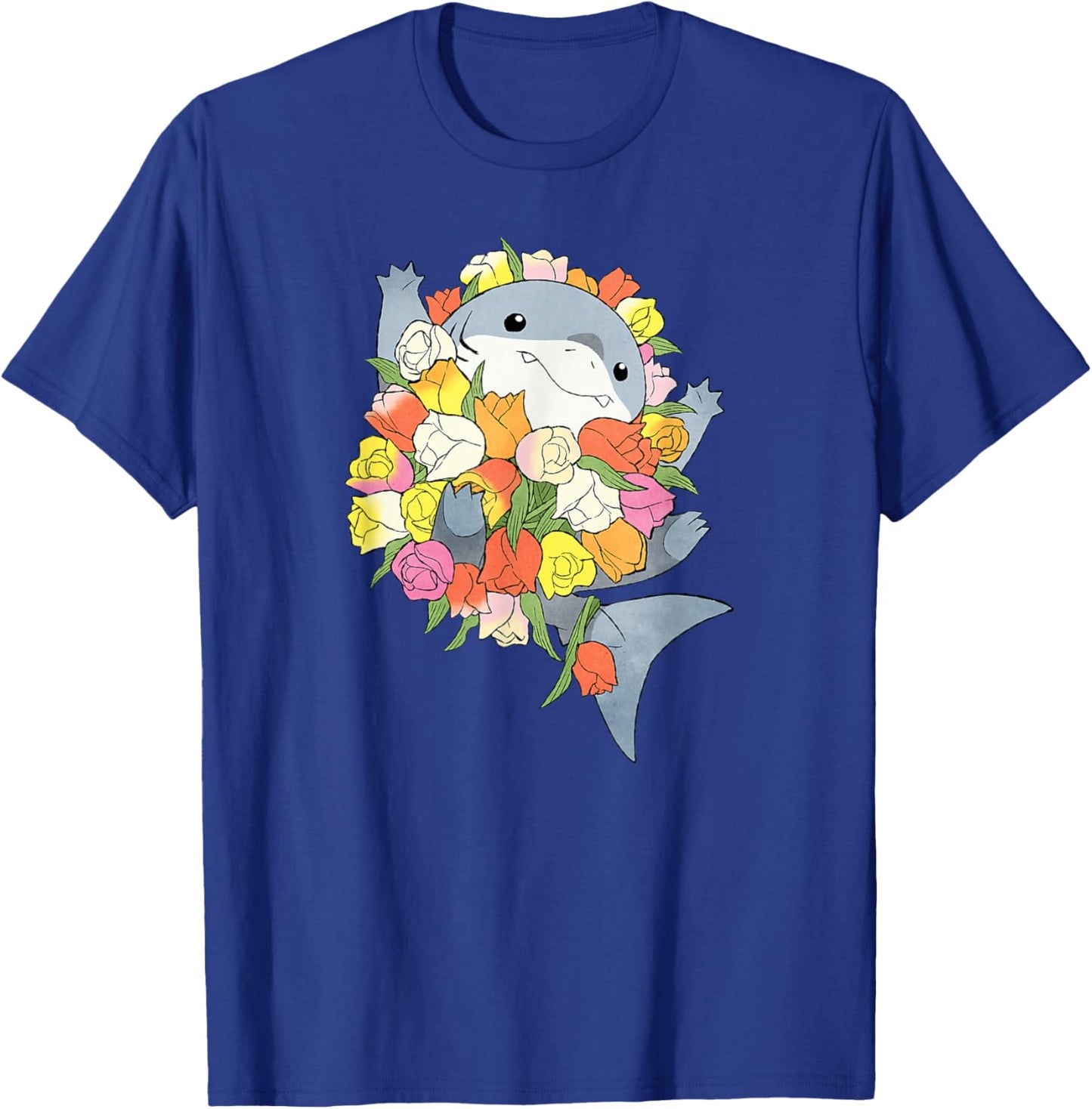 Marvel Jeff The Land Shark Valentine's Day Flower Bouquet T-Shirt - T-Shirt | Royal