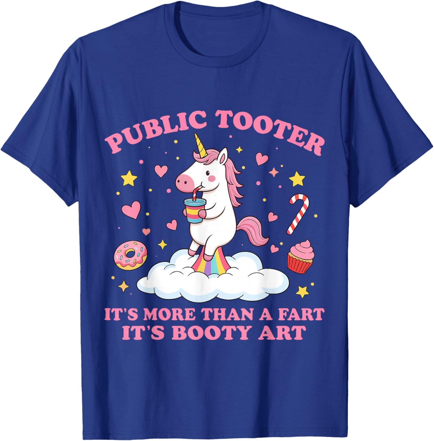 Public Tooter Funny Inappropriate Embarrassing Adult Humor T-Shirt - T-Shirt | Royal