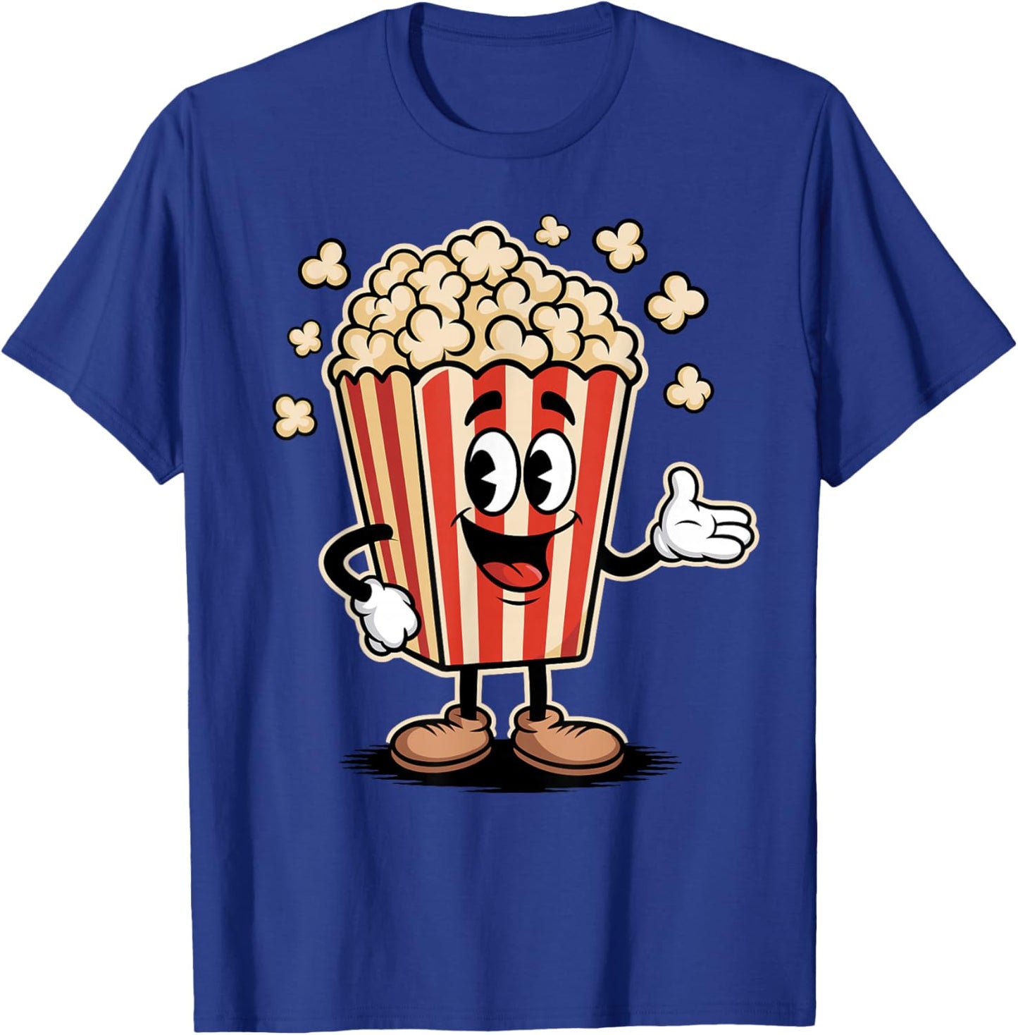 Funny Popcorn Bag Movie Film Theater Family Cinema T-Shirt - T-Shirt | Royal