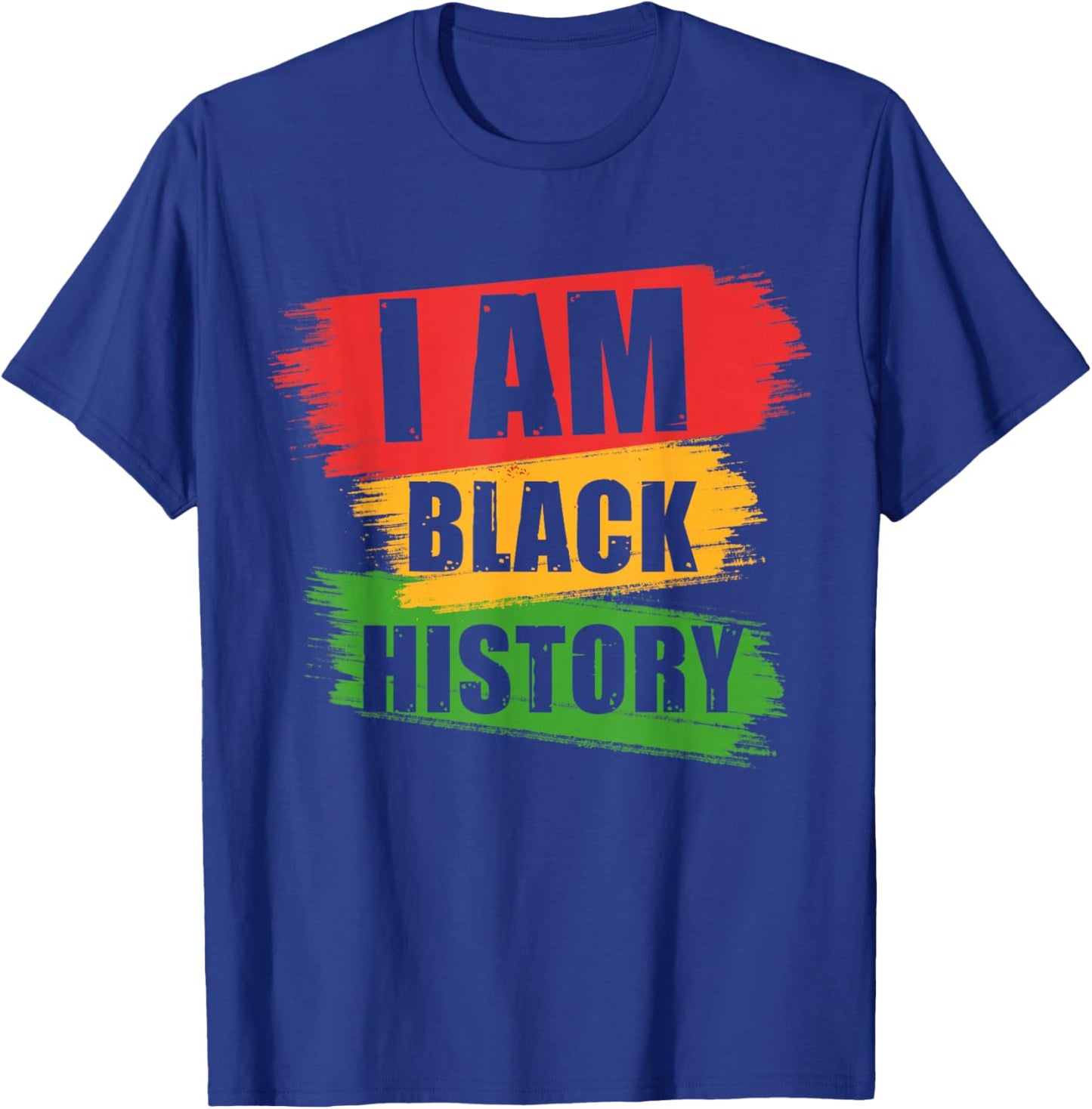 I Am Black History Pride Heart African American Love T-Shirt - T-Shirt | Royal