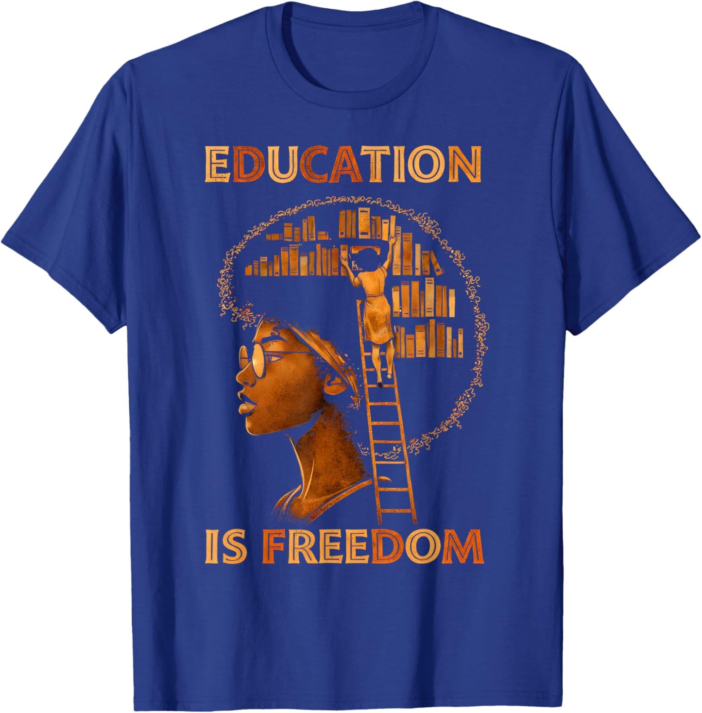 Black History Month Black Leaders African American Teachers T-Shirt - T-Shirt | Royal