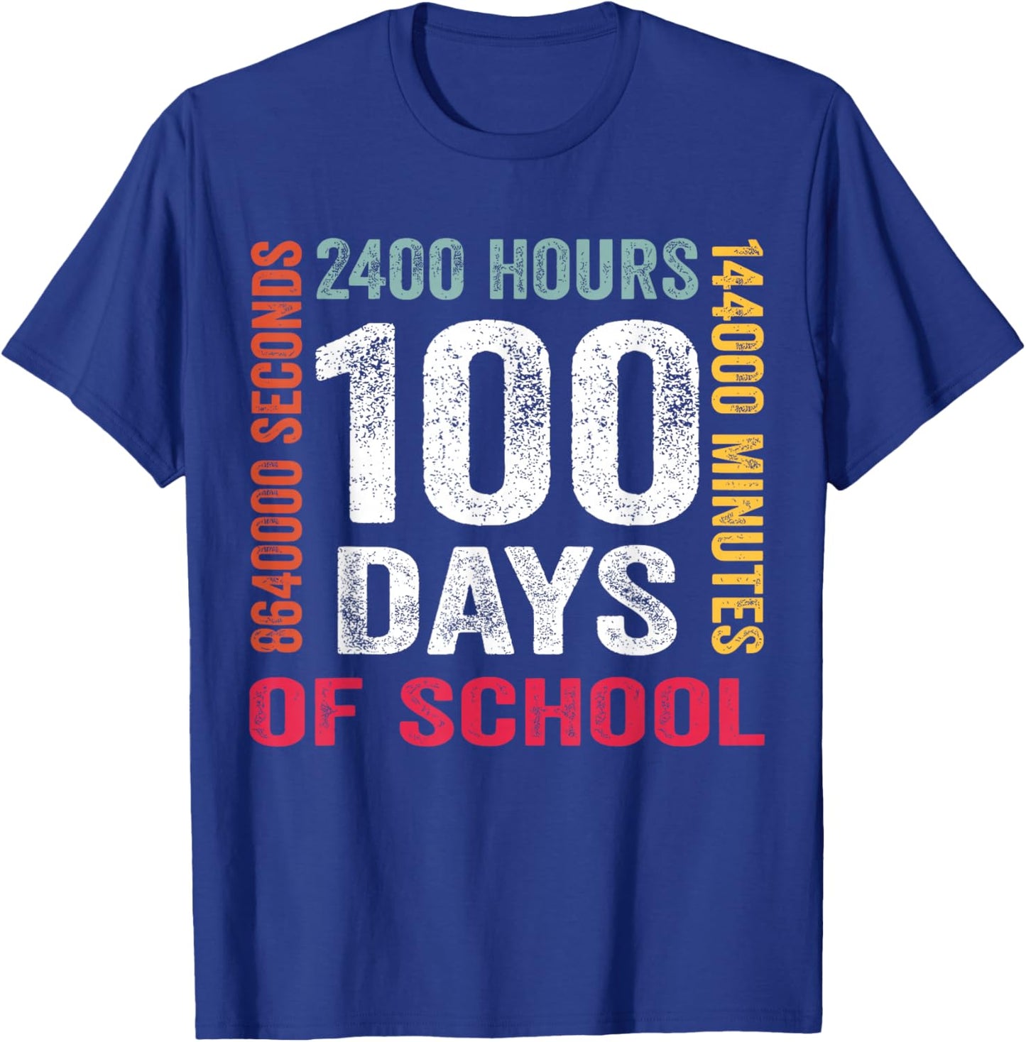Funny 100th Day 100 Days of School Boy Kids T-Shirt - T-Shirt | Royal