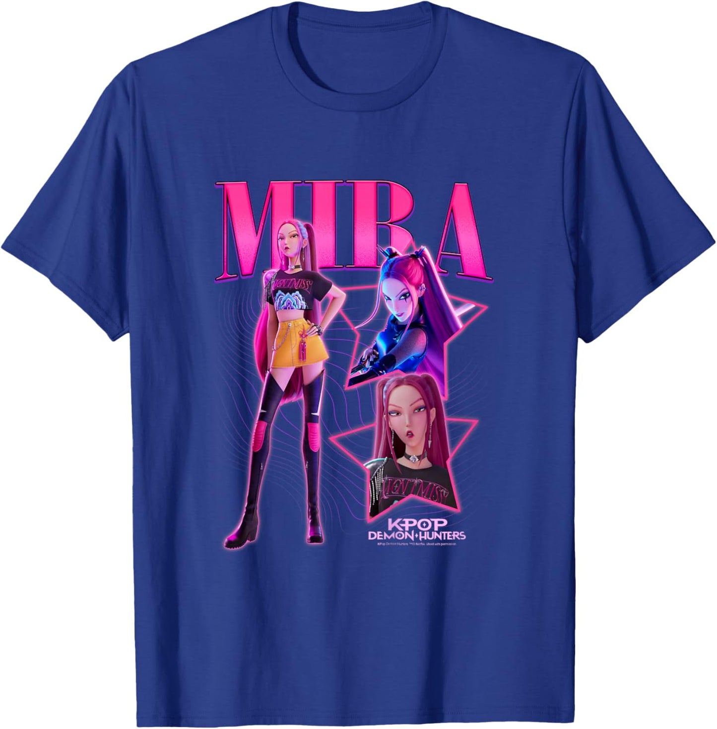 Kpop Demon Hunters Halloween Mira Showcase Y2K Style Poster T-Shirt - T-Shirt | Royal