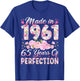 65 Year Old Made in 1961 Birthday Floral 65th Birthday Women T-Shirt - T-Shirt | Royal