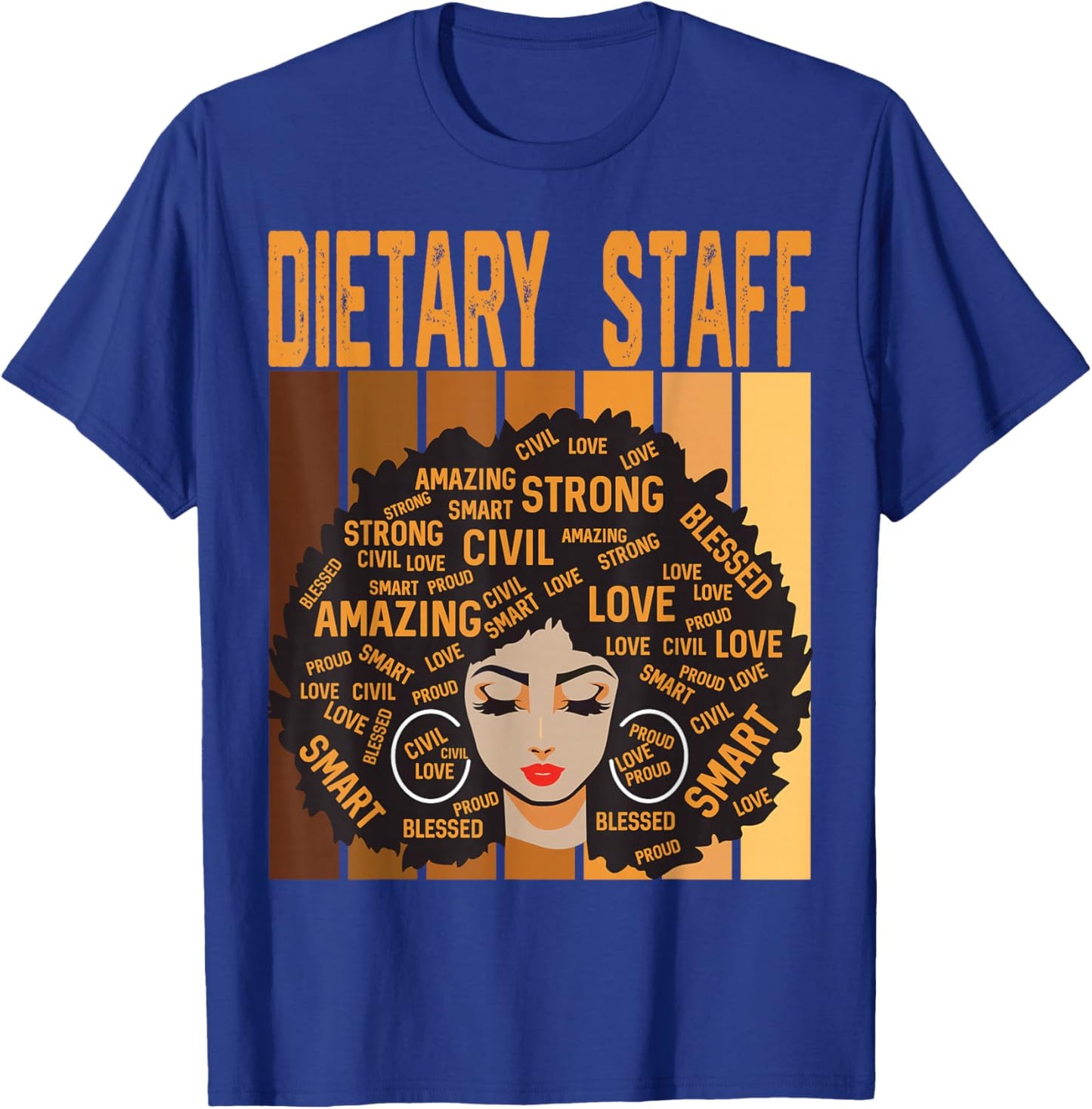 Dietary Staff Powerful Black History Month Black Pride T-Shirt - T-Shirt | Royal