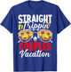 Straight Trippin Couples Trip 2026 Beach Summer Vacation T-Shirt - T-Shirt | Royal