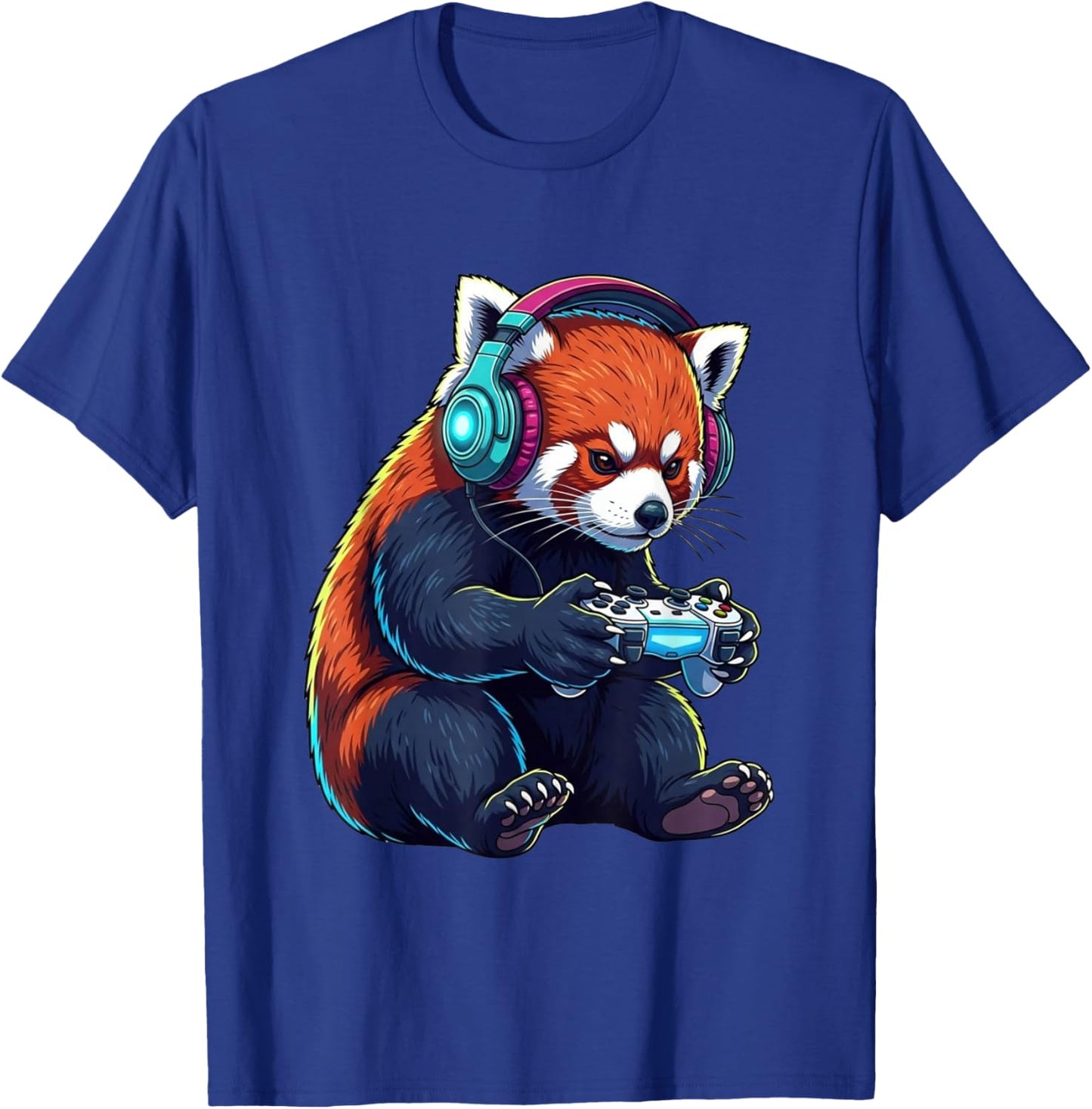 red Panda Funny Video Games red Panda T-Shirt - T-Shirt | Royal