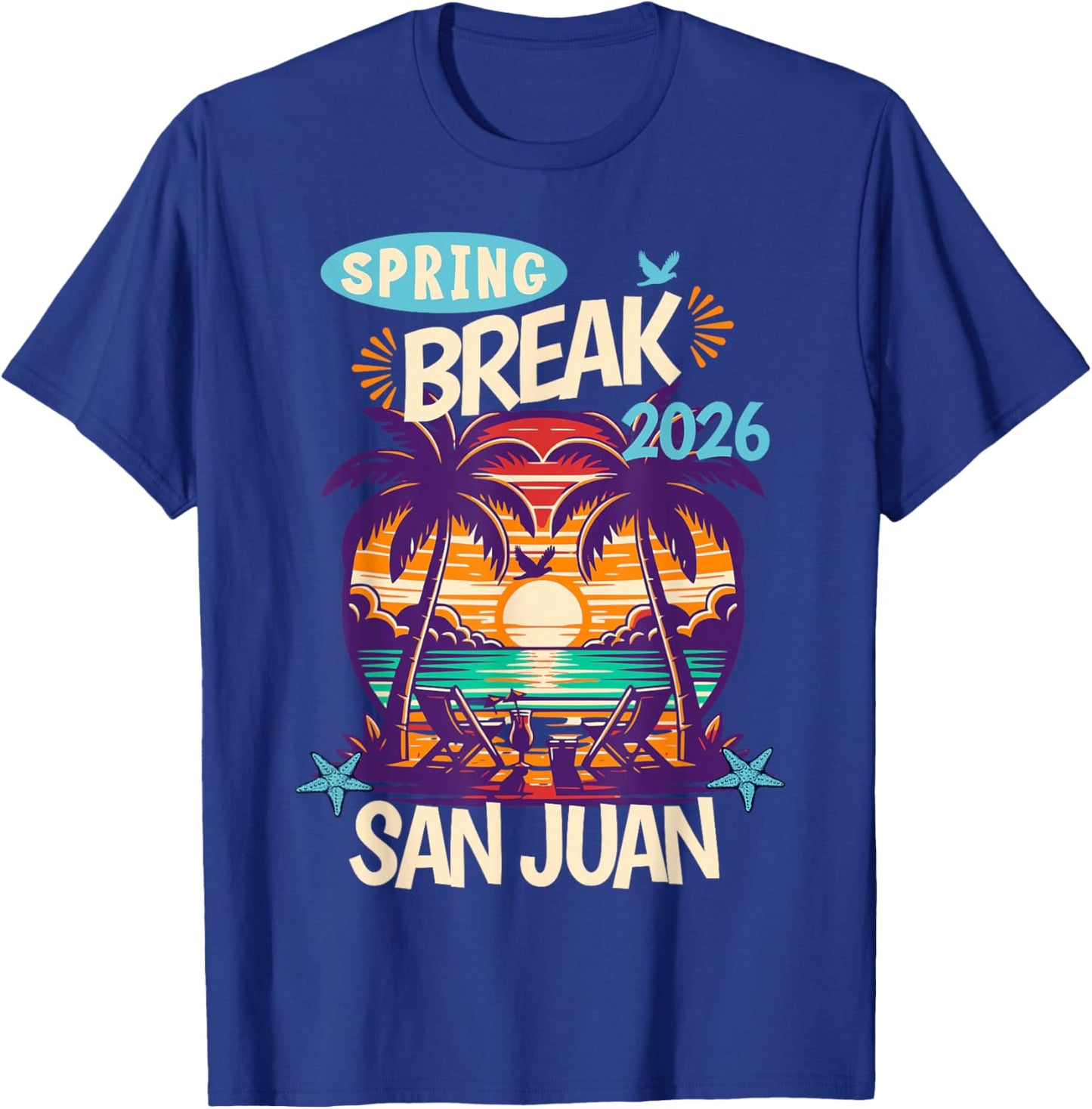 San Juan 2026 Family Spring Break Caribbean Island Vacation T-Shirt - T-Shirt | Royal