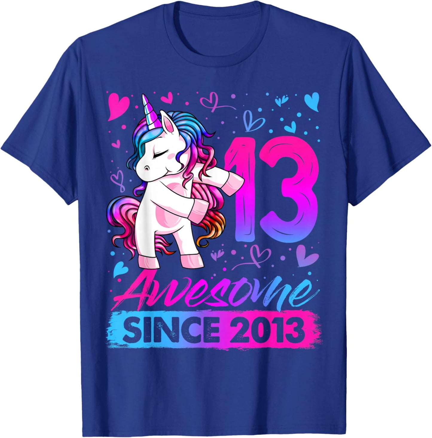 13th Birthday Shirt Girl 13 Year Old Gifts 13 Birthday Girl T-Shirt - T-Shirt | Royal