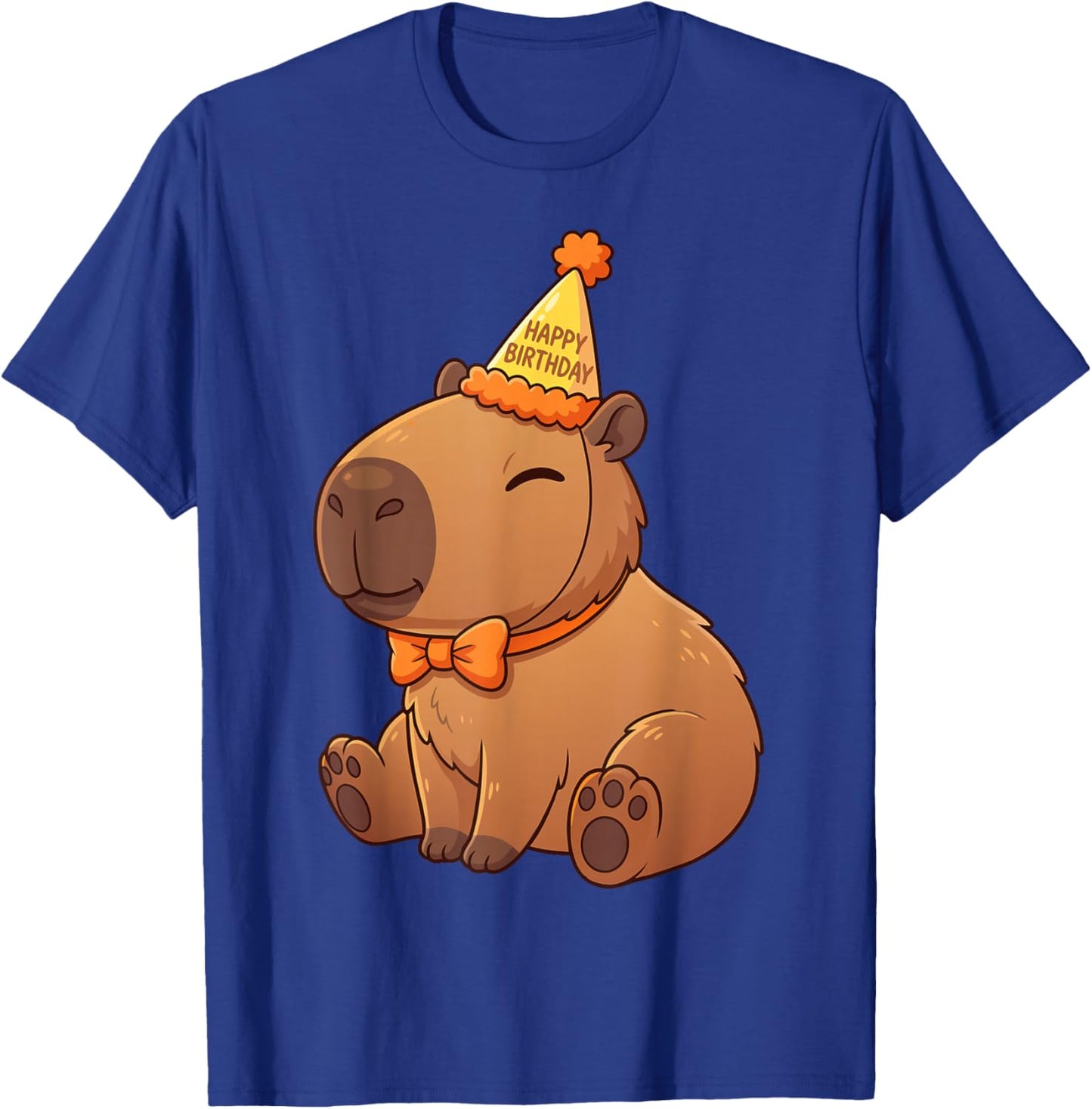 Graphic Capy Capybara Birthday Clothes for Girls Boys Kids T-Shirt - T-Shirt | Royal