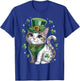 St Patricks Day Cat Leprechaun St Paddys Day St Catricks Day T-Shirt - T-Shirt | Royal