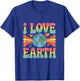I Love Earth Love Our Green Planet - Eco Warrior Statement T-Shirt - T-Shirt | Royal