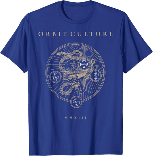 Orbit Culture Art Front Print T-Shirt - T-Shirt | Royal