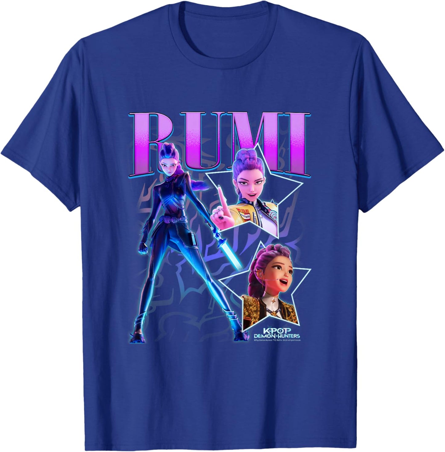 Kpop Demon Hunters Halloween Rumi Showcase Y2K Style Poster T-Shirt - T-Shirt | Royal