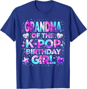 Grandma of The K-Pop Birthday Girls Korean Music T-Shirt - T-Shirt | Royal