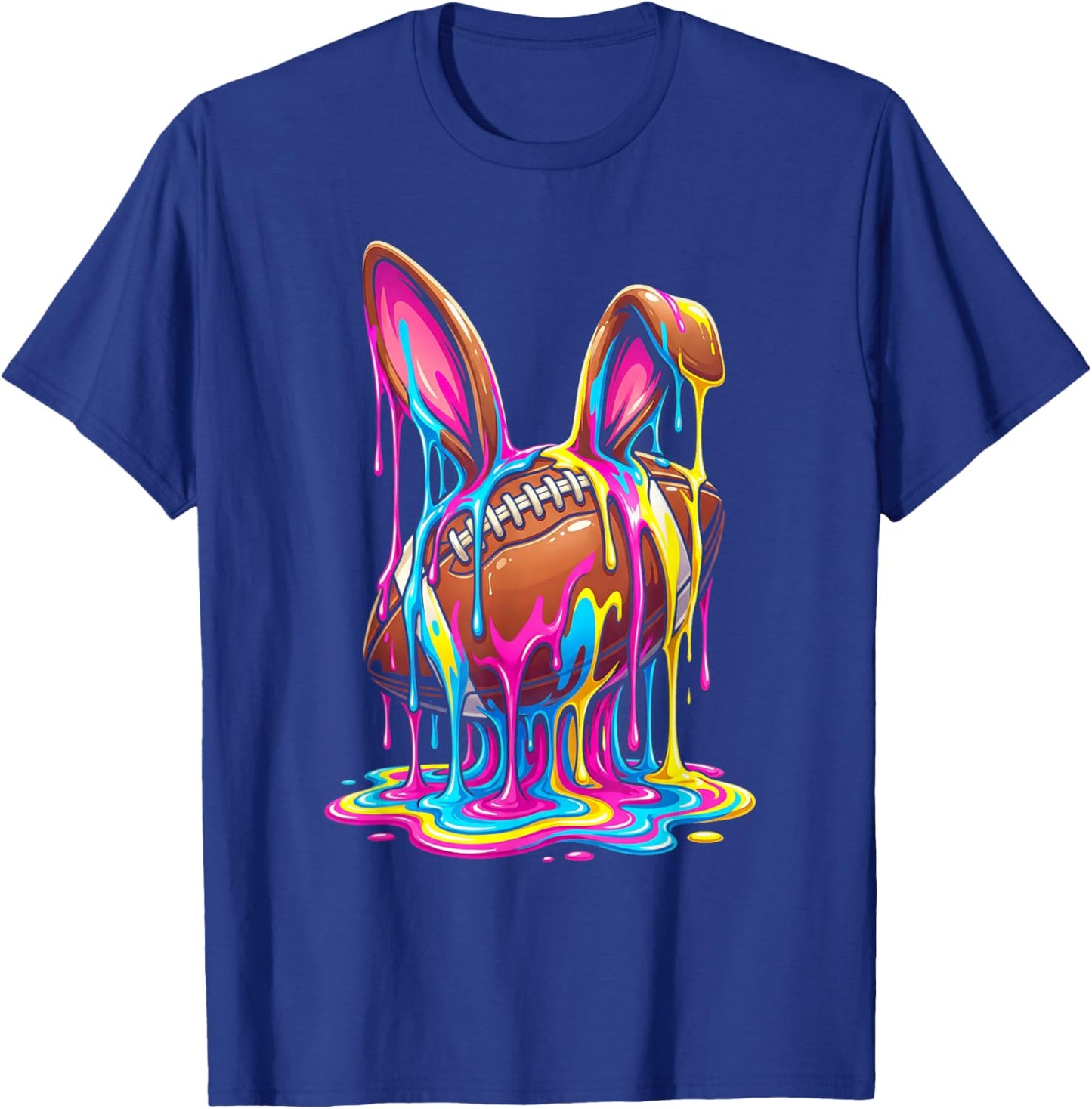 Funny Easter Bunny Ice Cream Drip Gifts Boys Kids T-Shirt - T-Shirt | Royal