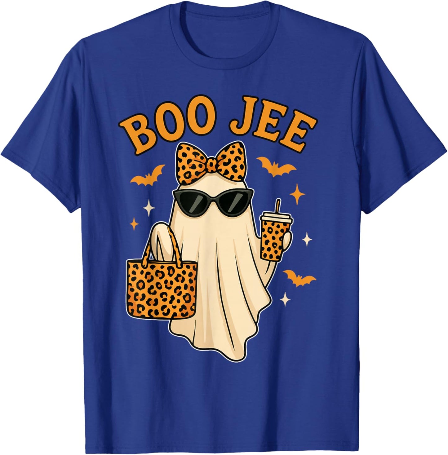 Boojee Ghost Halloween Shirt Women Girls Boo JEE Ghost Kids T-Shirt - T-Shirt | Royal