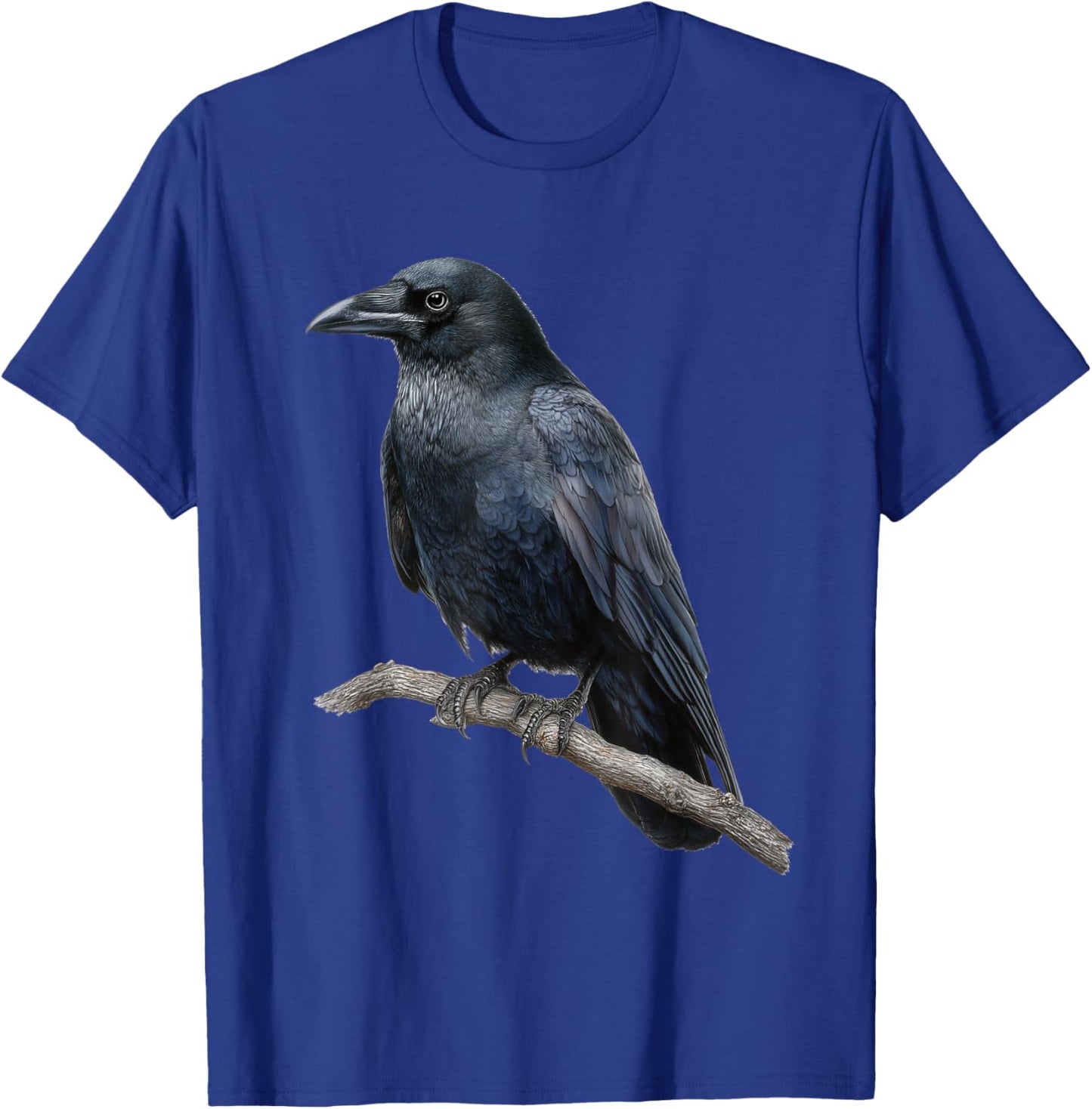 Crow Raven Bird Graphic T-Shirt - T-Shirt | Royal
