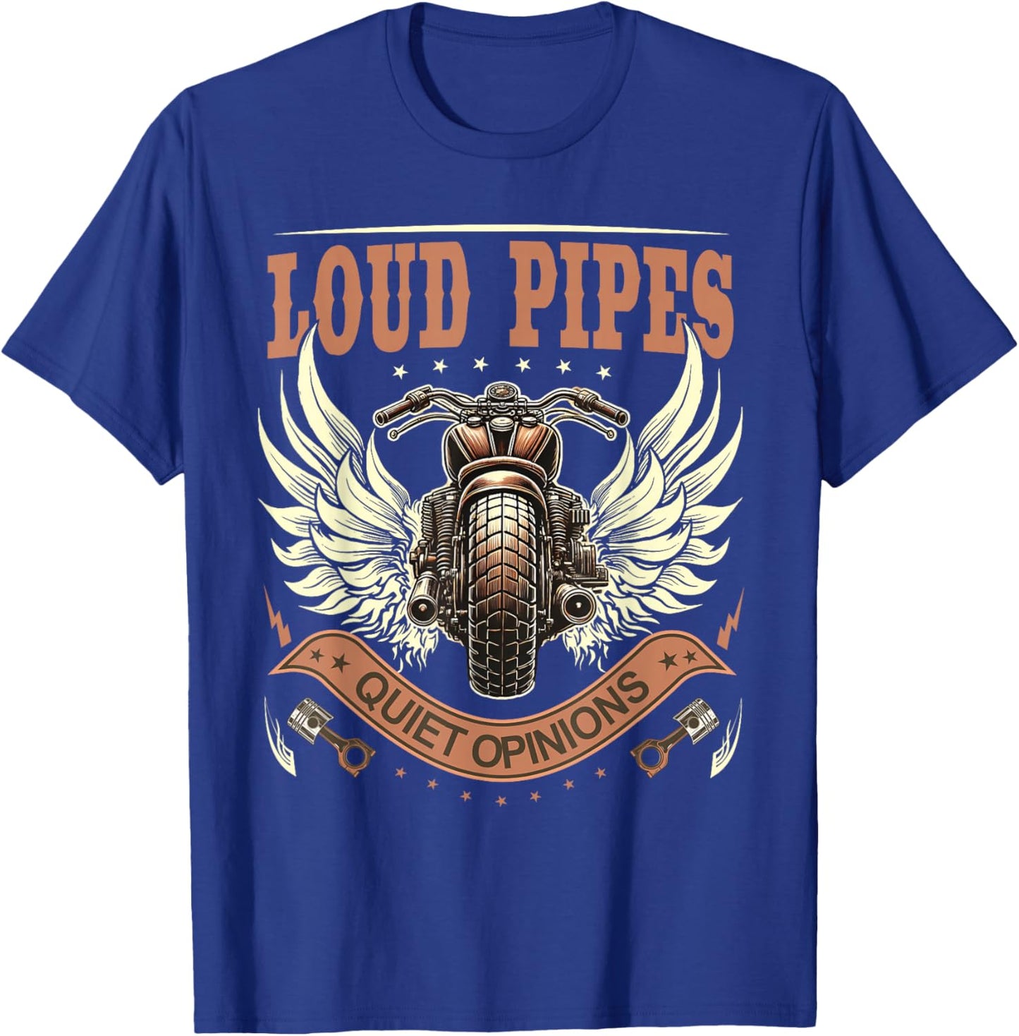 Funny Rider Motorcycle Lovers Biker T-Shirt - T-Shirt | Royal