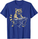 Funny Raccoon Piano Rock Keyboard Musician Art Gifts T-Shirt - T-Shirt | Royal