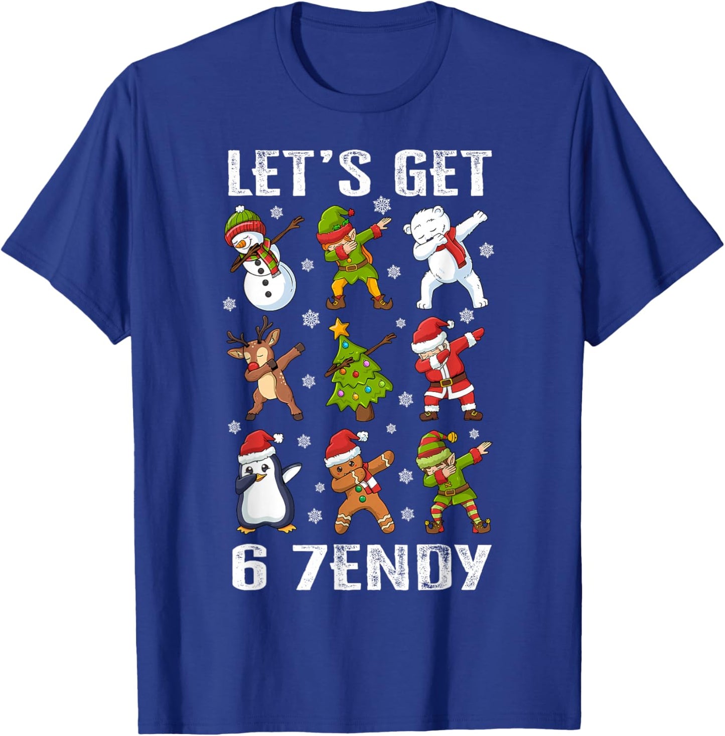 Let's Get 6 7endy Six Seven 67 Christmas Dabbing Santa Dab T-Shirt - T-Shirt | Royal